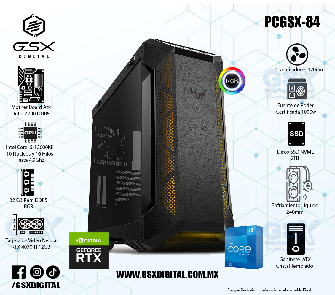 PC Gamer RTX 4070 i5